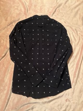 Camicia Calvin Klein nera con logo