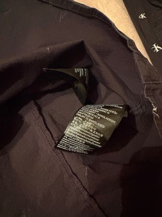 Camicia Calvin Klein nera con logo