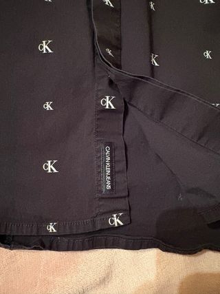 Camicia Calvin Klein nera con logo