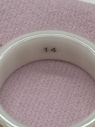 Anillo Gucci 18 CT Oro Blanco Piedras Preciosas