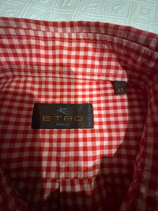 Camisa Etro roja T43