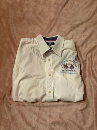 Camicia La Martina bianca uomo