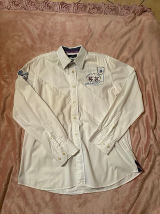 Camicia La Martina bianca uomo