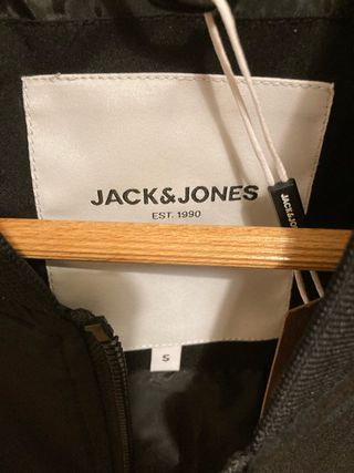 Chaqueta Bomber Jack & Jones Negra Hombre