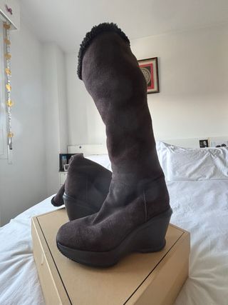 Botas Hogan Marrones Cuña