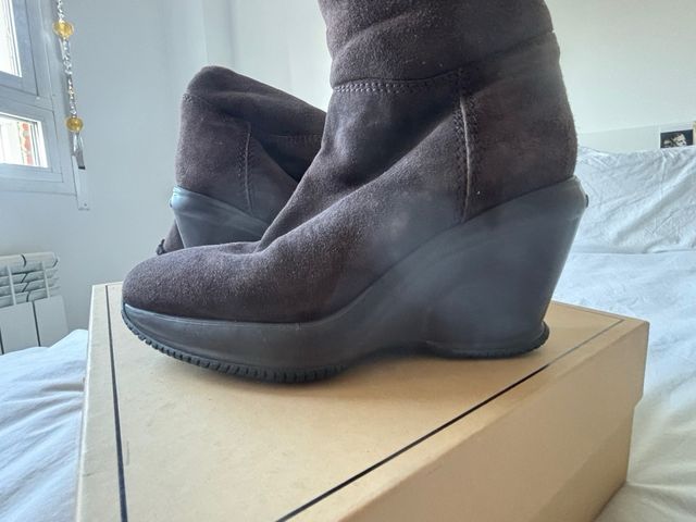 Botas Hogan Marrones Cuña