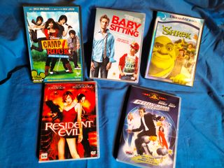 Lotto 5 DVD: Camp Rock, Shrek, Baby Sitting...