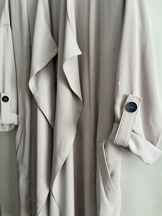 Gabardina fluida beige