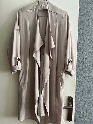 Gabardina fluida beige