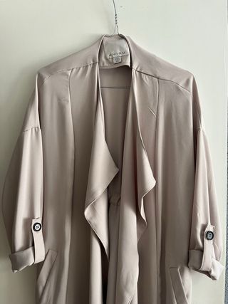 Gabardina fluida beige