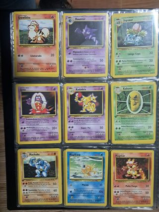 Colección Pokémon Base Set 1ª Edición