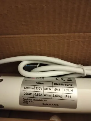 Motore per tapparella 50 newton