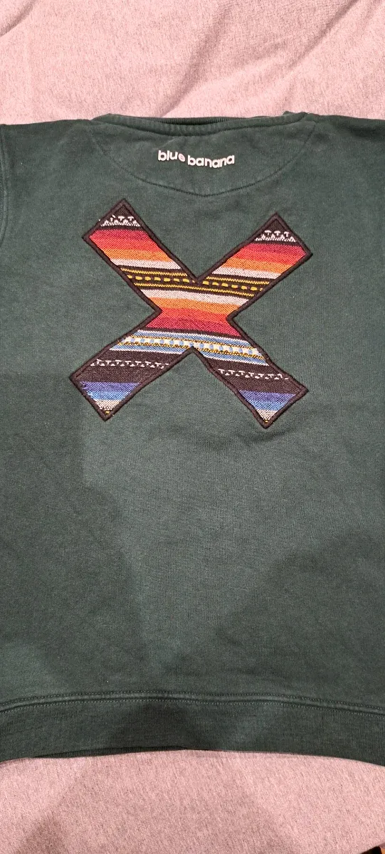 Sudadera Blue Banana verde talla 12