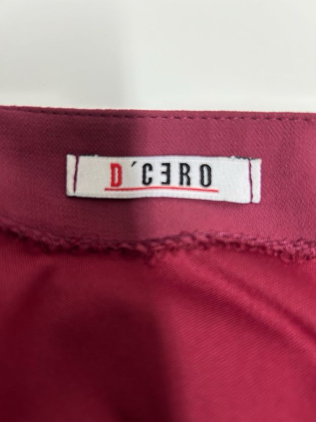 Vestido de fiesta burdeos con adornos T.XL