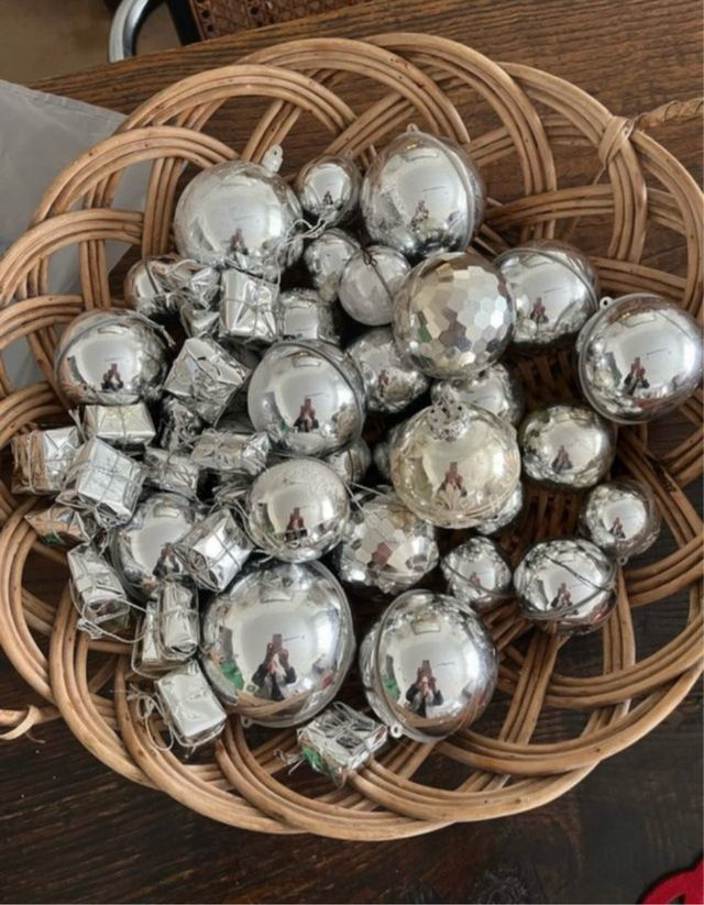 Decoração Natal 80 Bolas de 2 cores