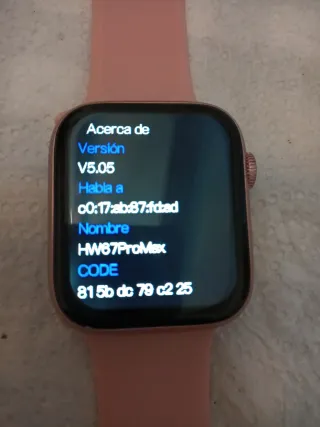 Reloj Inteligente Pro Max Rosa