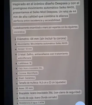 Reloj Seiko Plata y Negro