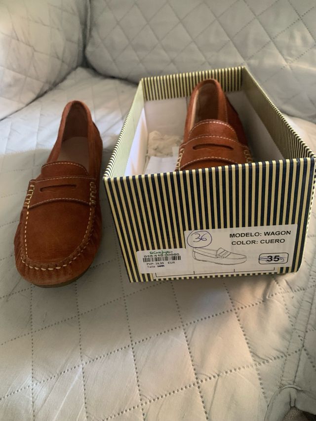 Mocasines Marrones Mujer Talla 36