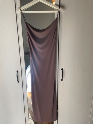 Vestido marrón tirantes