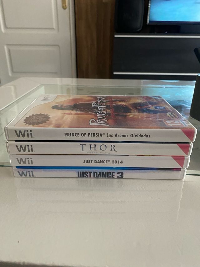 Nintendo Wii Negra + Accesorios Y Juegos