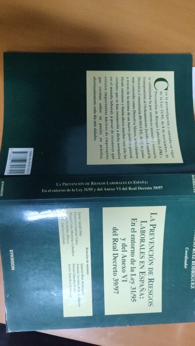 La prevención de riesgos laborales en España en...