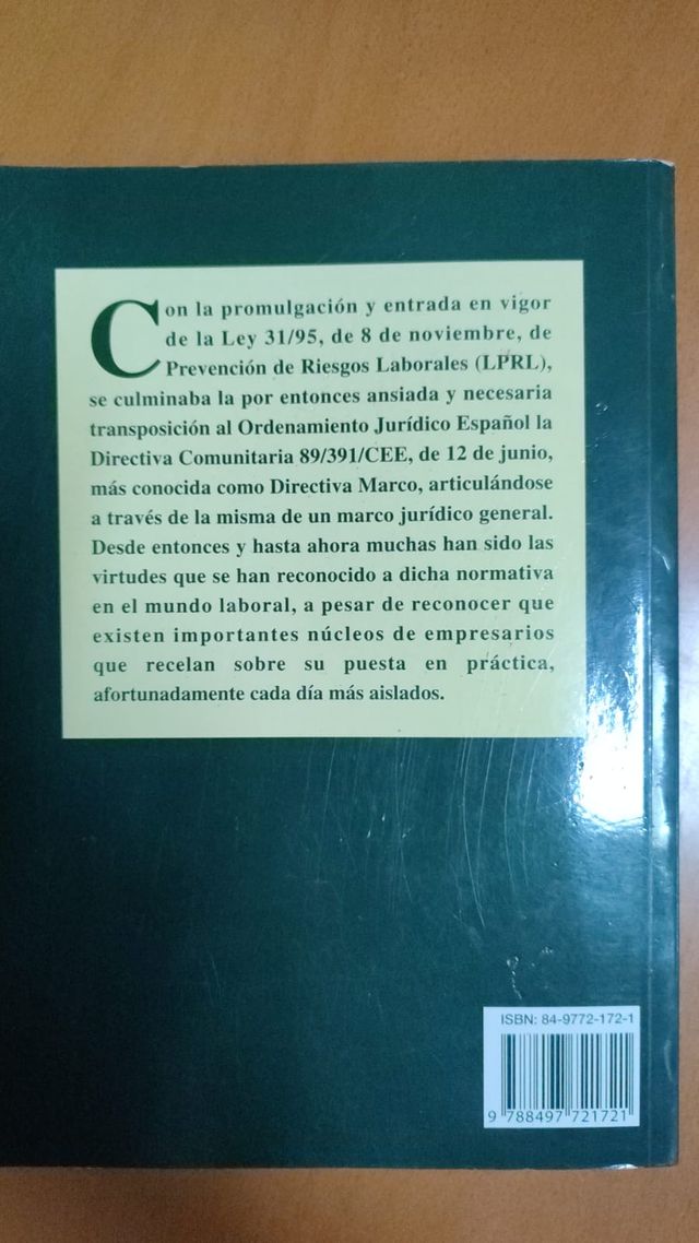 La prevención de riesgos laborales en España en...