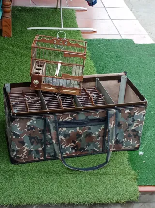 Transportín Jaula Acero Camuflaje