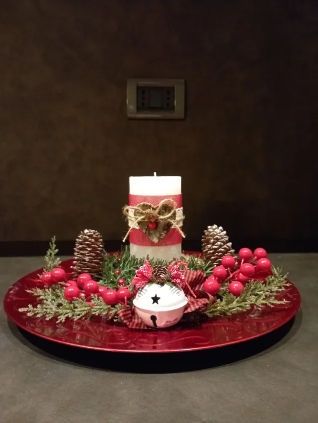 Centrotavola Natalizio Fatto a Mano
