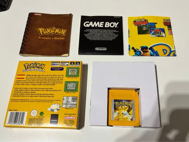 Pokémon Amarillo Edición Especial Pikachu Game Boy