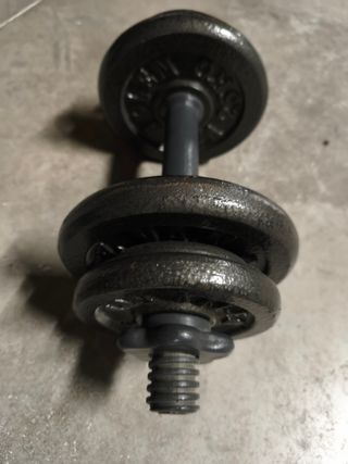 Mancuerna ajustable con discos