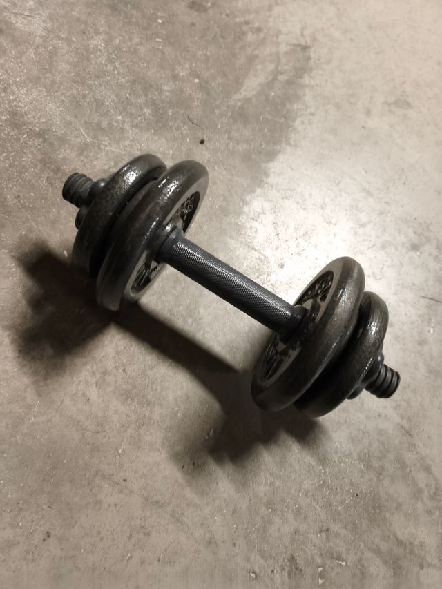 Mancuerna ajustable con discos