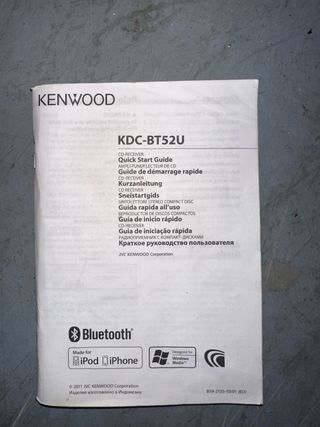 Radio CD Kenwood KDC-BT620 Bluetooth USB