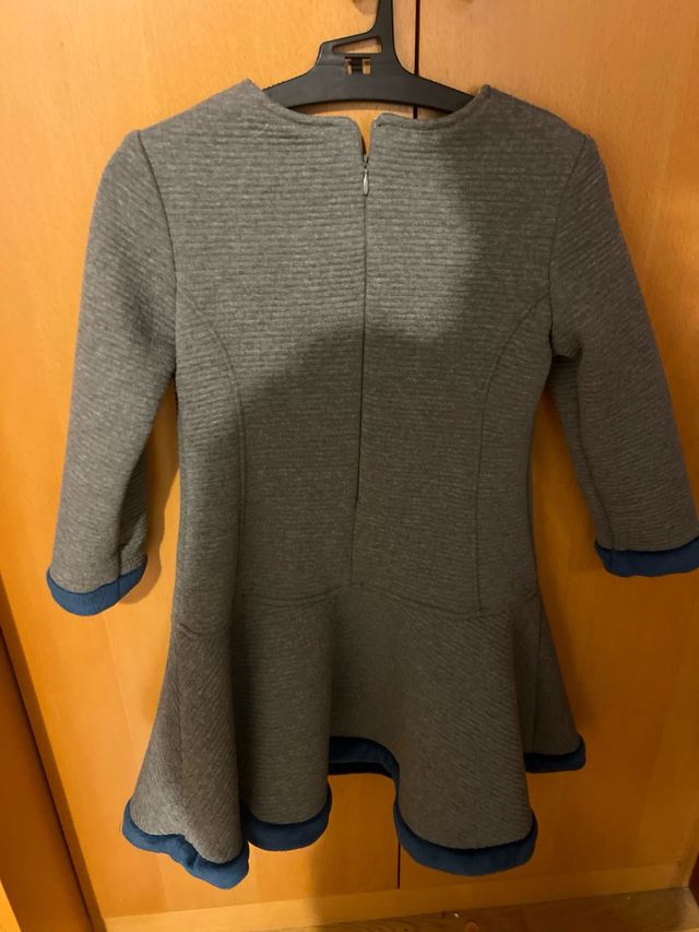 Vestido Pan con Chocolate gris y azul