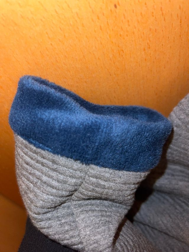 Vestido Pan con Chocolate gris y azul