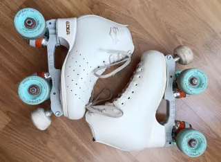 Patines Quad Blancos Artísticos EDEA.