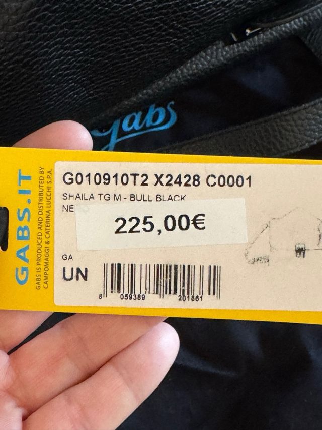 Borsa gabs pelle nera nuova