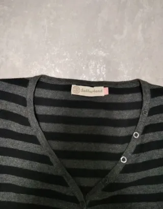 Jersey Sutgerlan Rayas Gris y Negro