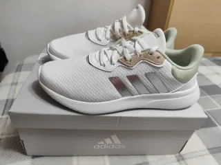 Adidas QT Racer 3.0 Mujer Blancas Plata
