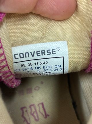 Converse All Star alte rosa taglia 37.5