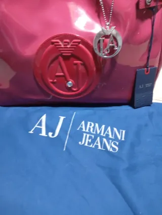 Bolso Armani Jeans Rosa/Rojo Charol