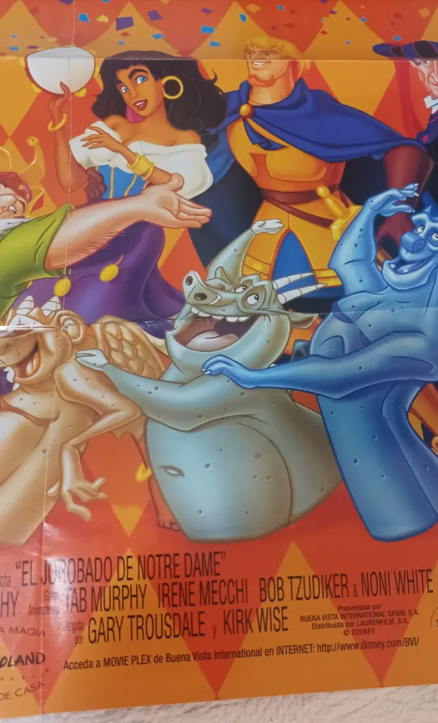 PÓSTER " El Jorobado de Notre Dame" 77x56