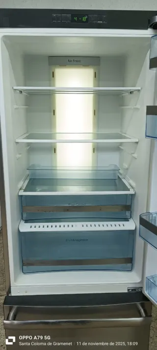 Nevera combi FRANKE acero inoxidable