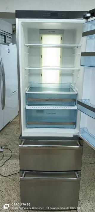 Nevera combi FRANKE acero inoxidable