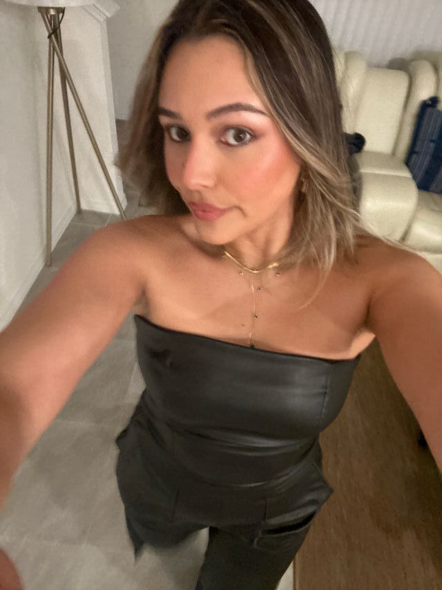 Mono ZARA efecto piel negro