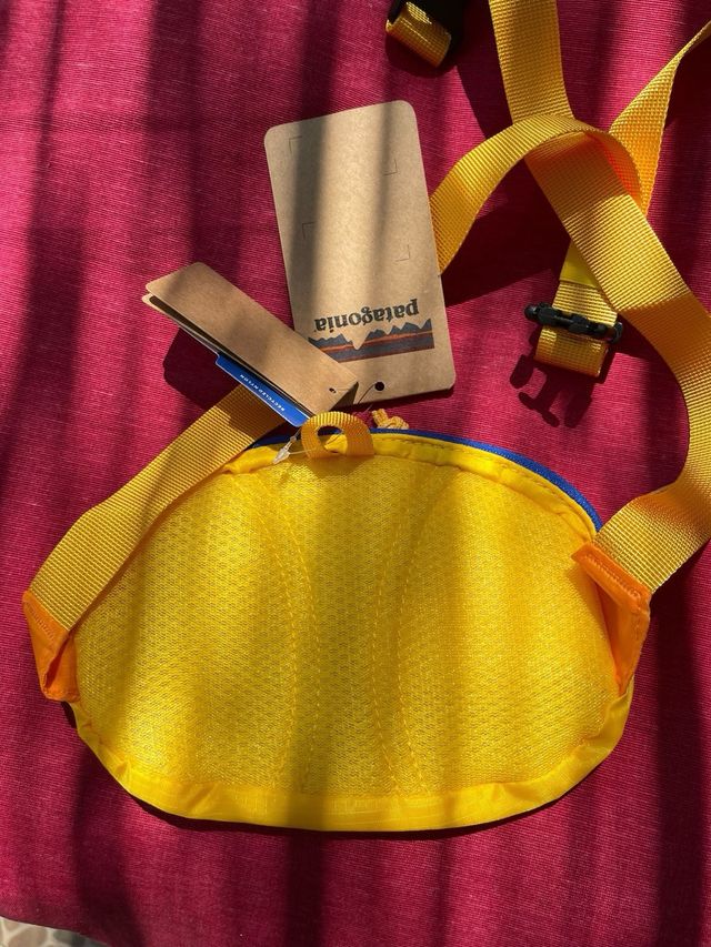 Riñonera Patagonia Azul y Amarilla