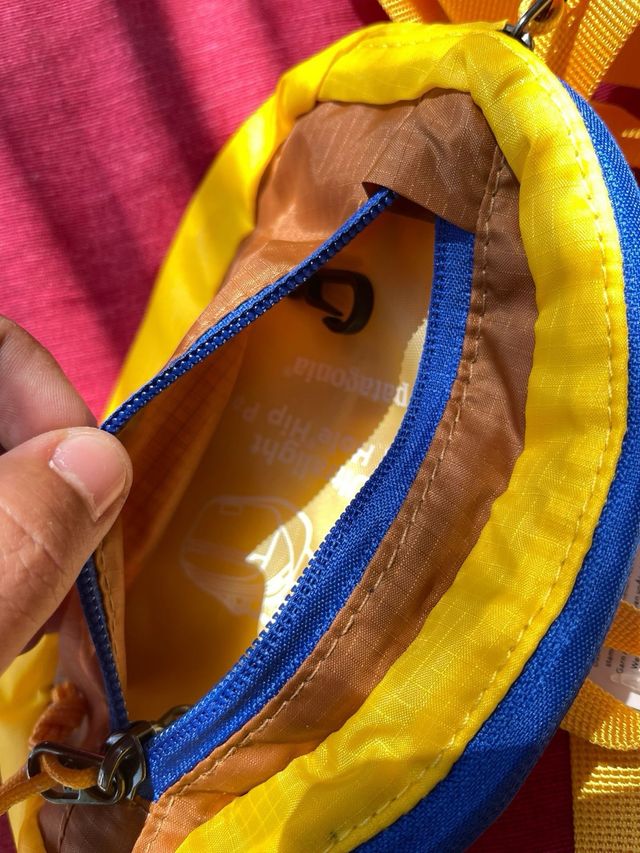 Riñonera Patagonia Azul y Amarilla