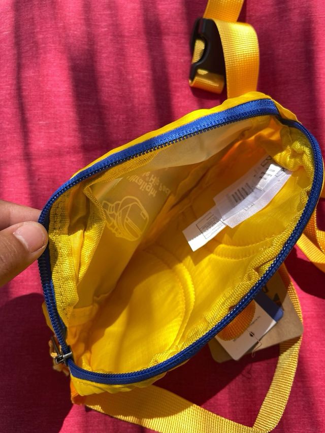 Riñonera Patagonia Azul y Amarilla