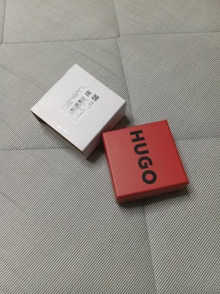 Anillo Hugo Boss Hombre Negro/Plata. A estrenar