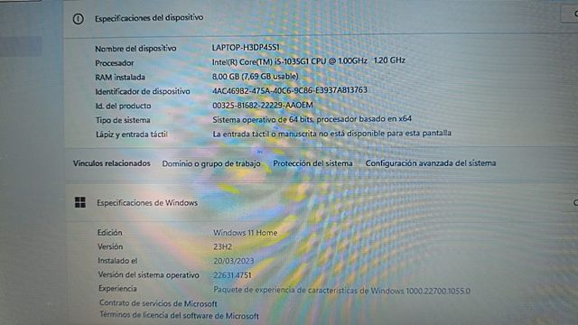 HP Portátil i5 12ª Gen 16GB RAM 500GB SSD