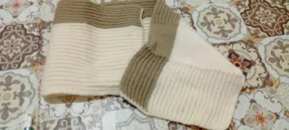 Sciarpa beige e marrone